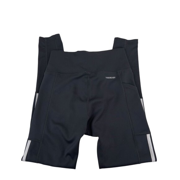 Adidas Womens Small Aeroready Primegreen Dark Gray High-Waisted Running Tights - Picture 10 of 13